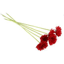5 pieces of artificial flowers Gerbera Gaensebluemchen Red P6Y4