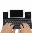 Folding Keyboard,Portable Ultra-thin Wireless BT Keyboard Aluminum Alloy wi