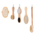 6pcs Dry Body Bath Shower Brush Body Skin Massage Scrubber Bathroom Accessories