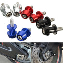2Pcs M6 X1.5 Motorcycle Cnc Swing Arm Sliders Spools Stand Screw For Yamaha B7U7