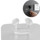5Pcs Transparent Plug Wall Bracket Kitchen Wall Strong Adhesive Socket Hook BX