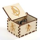 Retro Wood Manual Music Box White Beauty Girl Style Birthday Gift Ornament