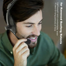 Headset Earpiece Mic Over Head Headphone Flexible Mic w/PTT Button for Kenwood