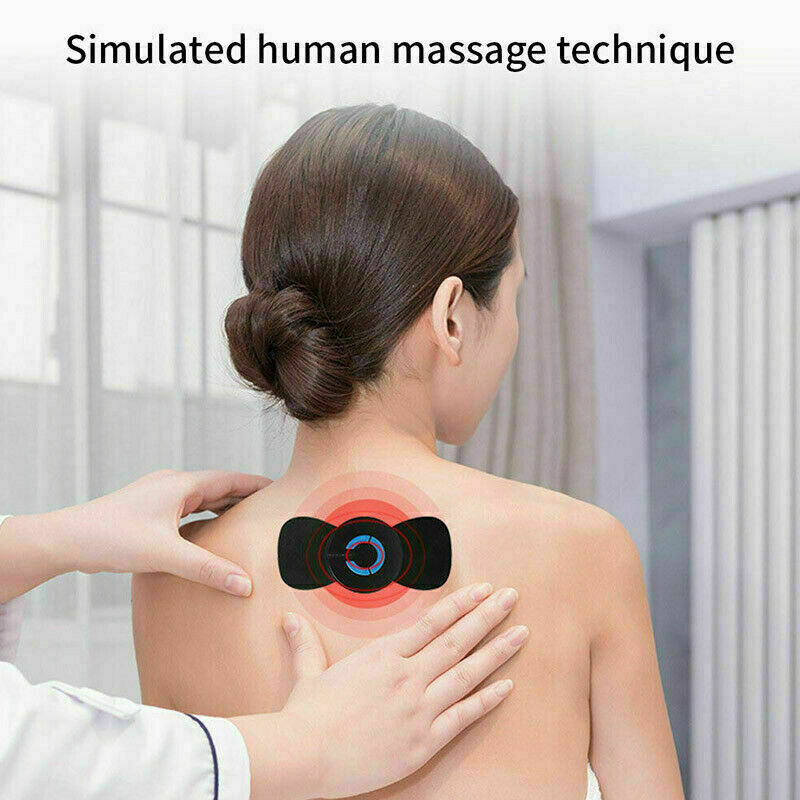 Portable Mini Electric Neck Massager Cervical Massage Stimulator Pain Relief
