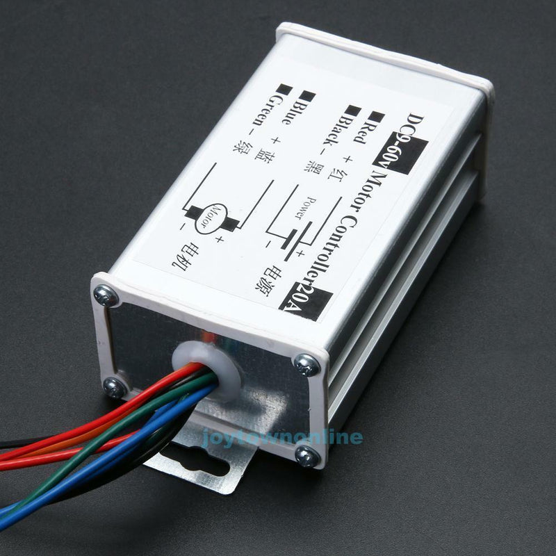 Reversible DC Speed Controller 12V 24V 36V 48V 60V Motor Driver PWM Controller