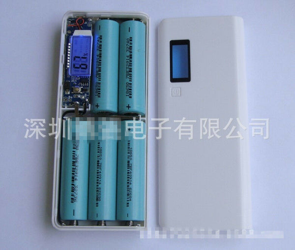 Dual 2 USB 2A Power Bank Case Kit 5x18650 Battery Fast Charger DIY Box For Phone