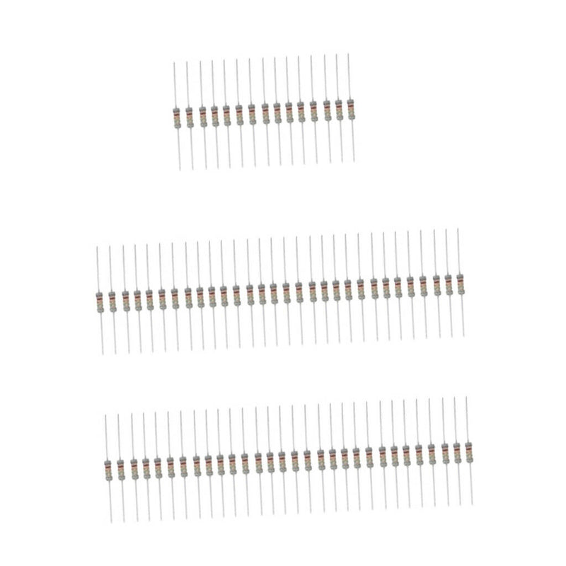 150Pcs 30 Value 0.1 ohm - 750 ohm 3W 5% Carbon Film Resistors Assortment Kit
