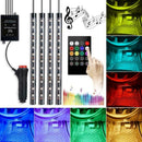 12 LED Car Charge Interior Accessories Floor Decorative Atmosphere Light La W7H5