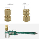 4PCs Brass Male Female Quick Connector Kit 1/4-inch G/ M22x1.5mm/ M18x1.5mm
