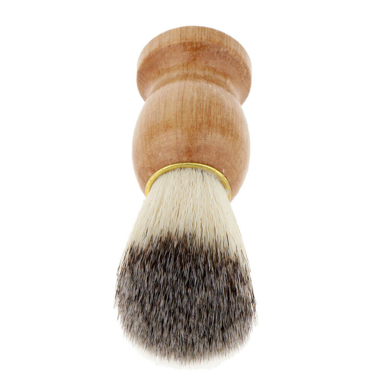 Men Gift Synthetic Bristle Hair Shaving Brush With Wood Handle Barber Tool
