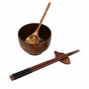 6 pair handmade Japanese natural chestnut wood chopsticks value set P1N7