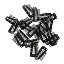 20pcs black 10 teeth snap the rubber back and cam wig clip