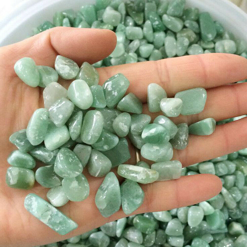 100g Natural Aventurine Stones DIY Bracelet Necklace Home Fish Tank Decor