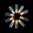 lot 10x Mini Empty Glass Cork Bottles Pendant Vials Wish Bottles Jewelry