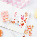 !46Pcs Cute Strawberry Dessert Diy Diary Craft Stickers Scrapbooking De JR