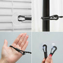 1pc 2.5M Travel Clothesline Outdoor Camping Non-Slip Clothes Line Suction Cup Hn