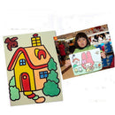 2Pcs Colorful Sand Painting Picture Kid Children Education Intelligence DIY LJ