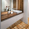 10pcs 10cm Retro Tiles Wall Stickers PVC Waterproof Kitchen Decals (MSC054)