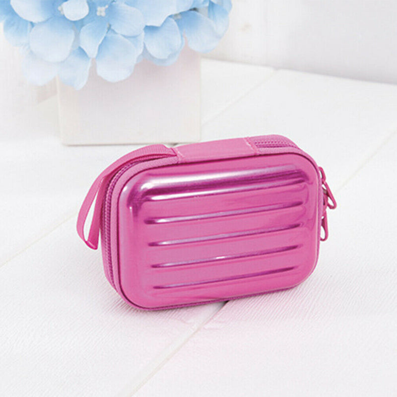 12 Grids Macaron Essential Oil Storage Bag Portable Dividers Box (Rose Red) A