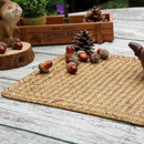 Pack of 4, Natural Seagrass Place Mat, 17 Inch X 12 Inch, Hand-Woven Rectan