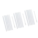 30 Pieces Reusable Hard Plastic Drinking Straws+3 Pieces Cleaning Brush Home