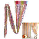Colorful String Curtain Shiny Glitter Line Curtain Window for Living Room