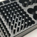 Black Battery Storage Box Case For 100Pcs AAA AA 9V C D Type