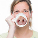 Funny Dog Pig Nose Mug Cup Creative Ceramic Mark Beverage Laugh Tea Coffee  I5I4