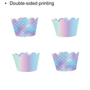 20pcs Mermaid Cake Border Baby Shower Wedding Cake Topper Decorations Wrapper ME