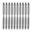 10pcs PH2 Hardness Magnetic 110mm Double Head Cross Head Screwdriver Bit