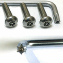 1 Set Car Anti Theft Anti-Tamper Security License Plate Screws Stainless Steel