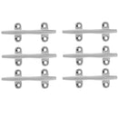 6pc Sailboat Mooring Cleat Dock Deck Rope Cleat , 316 Marine Stainless Steel