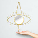 Hanging Wall Mirror Decorative Eye Shaped Wall Mirror for Home Bathroom Office