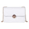 Fashion Women Messenger Shoulder Bag Leather Flap Crossbody Handbag (White) A#S