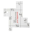 2 Inch Sewing Measuring Gauge Imperial Inches Quilting Ruler for Crafts DIY