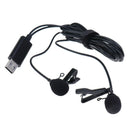 Mini Lavalier Lapel Microphone Dual Headed Recording Clip On Mic usb Interfa Gw
