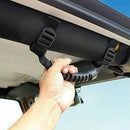 2 x Roll Bar Grab Handles for 1955-2018 Jeep Wrangler YJ TJ JK JL (Black)