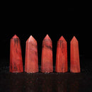 Natural Fluorite Quartz Crystal Pendent Gifts Wand Point Stone_Red Healing R4G6