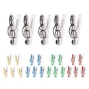 5x Practical Music Score Clip Music Clip Book Page Music Accessories Black