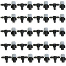 40pcs Sprinkler Heads Atomizing Nozzle + T Joint Misting Watering Irrigation