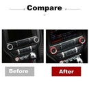 Center Console Volume Tune Knob Cover Ring Trim Interior Accessories for Fo