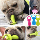 1pc pet chew bell rubber pacifier dog toys bite resistant clean teeth random BME