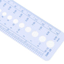 2-10mm Sew Ruler Tools Knitting Needle Gauge Inch cm Ruler Measure Sewing To ï¼D