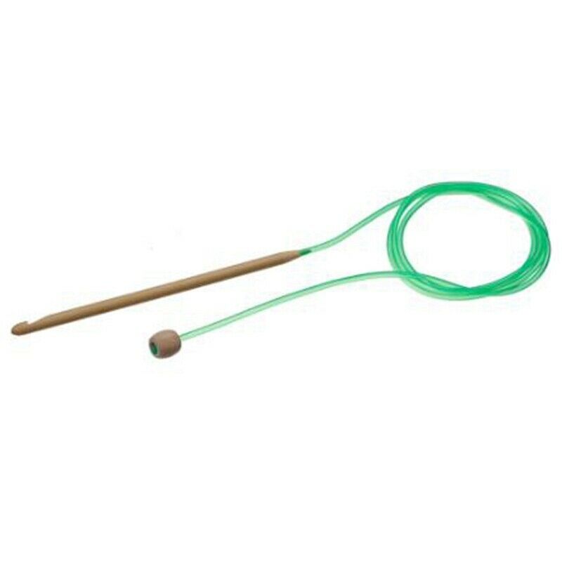 1 Set /12 Pc Natural Bamboo Flexible Afghan Tunisian Carpet Crochet Hooks N K7V7