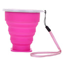 2 Pieces Collapsible Silicone Outdoor Hiking Coffee Mug 300ml Water Cups