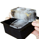 Silicone Ice Cube-Square jumbo king Size Big Black DIY Mould Large Mold Tray Sup
