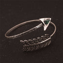 1Pc Bohemian Upper Arm Bracelet Arrow Open Bangle Armlet Arm Cuff Adjustable  Gw
