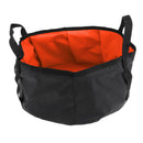 8L Camping Hiking Folding Wash Basin Bucket Travel Water Storage Bag orange