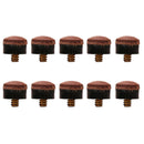 10 Pieces 12mm Snooker Pool Cue Tips Billiards Accessories