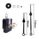 Clock Movements 2 Clock Hands Long Shaft Repair Parts for Quartz Wall Clock